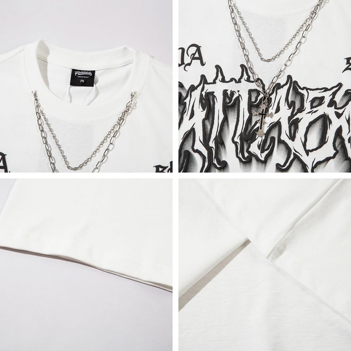 𝕃oose 𝔽it ☞𝟤𝟢𝟤𝟧 ☜美式復古設計感文字圖案男女中性T-Shirt上衣 PA52