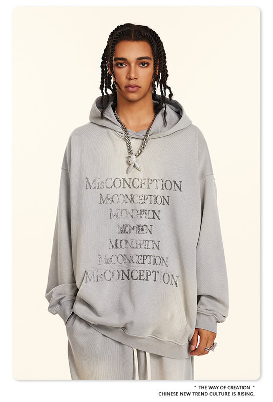 ♛𝔽𝕦𝕤𝕚𝕠𝕟 𝔽𝕠𝕔𝕦𝕤 ♛2025秋冬高磅復古水洗印花帽T 524