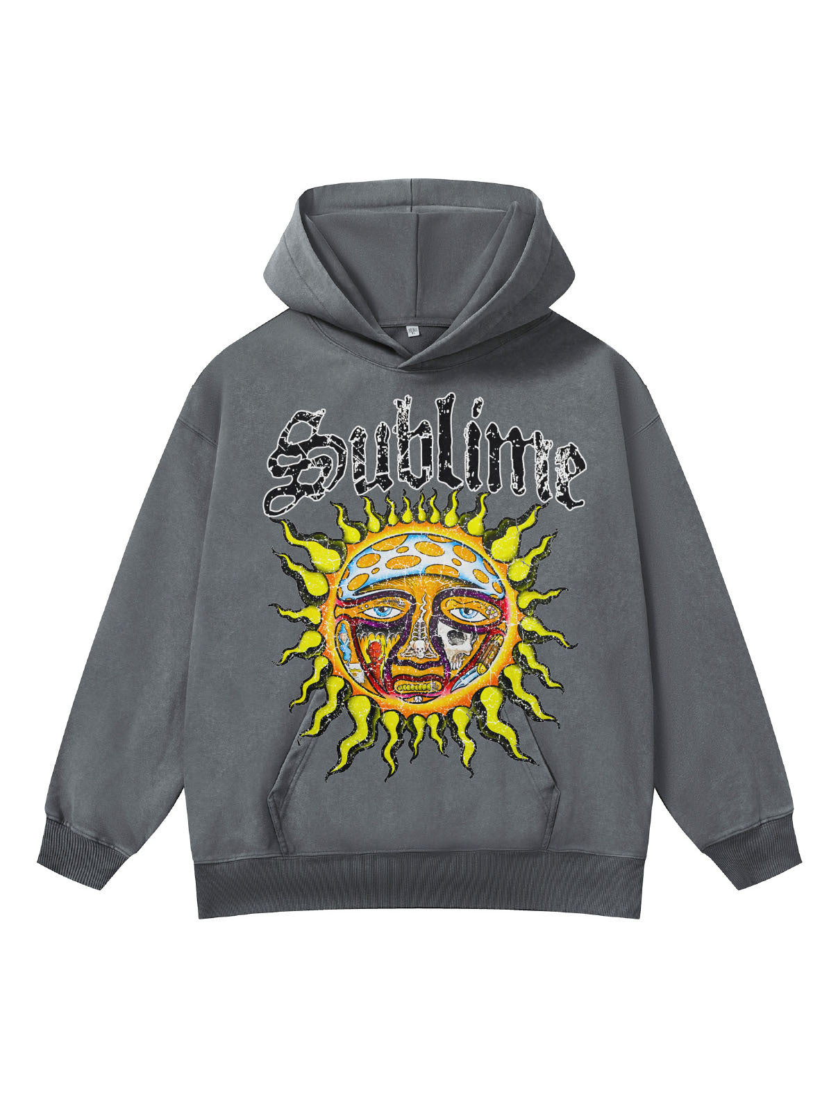 ♛𝔽𝕦𝕤𝕚𝕠𝕟 𝔽𝕠𝕔𝕦𝕤 ♛410G重磅水洗美式復古Sublime連帽大學T FZ-41