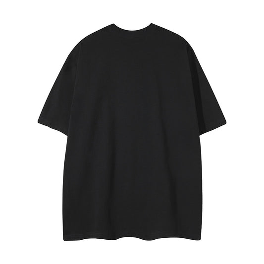 𝕃oose 𝔽it ☞𝟤𝟢𝟤𝟧 ☜美式復古印花字母寬版上衣F-82