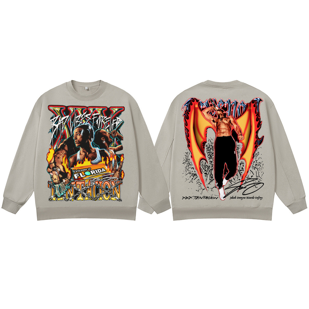 ♛𝔽𝕦𝕤𝕚𝕠𝕟 𝔽𝕠𝕔𝕦𝕤 ♛410G重磅水洗美式復古圓領厚T GH-63