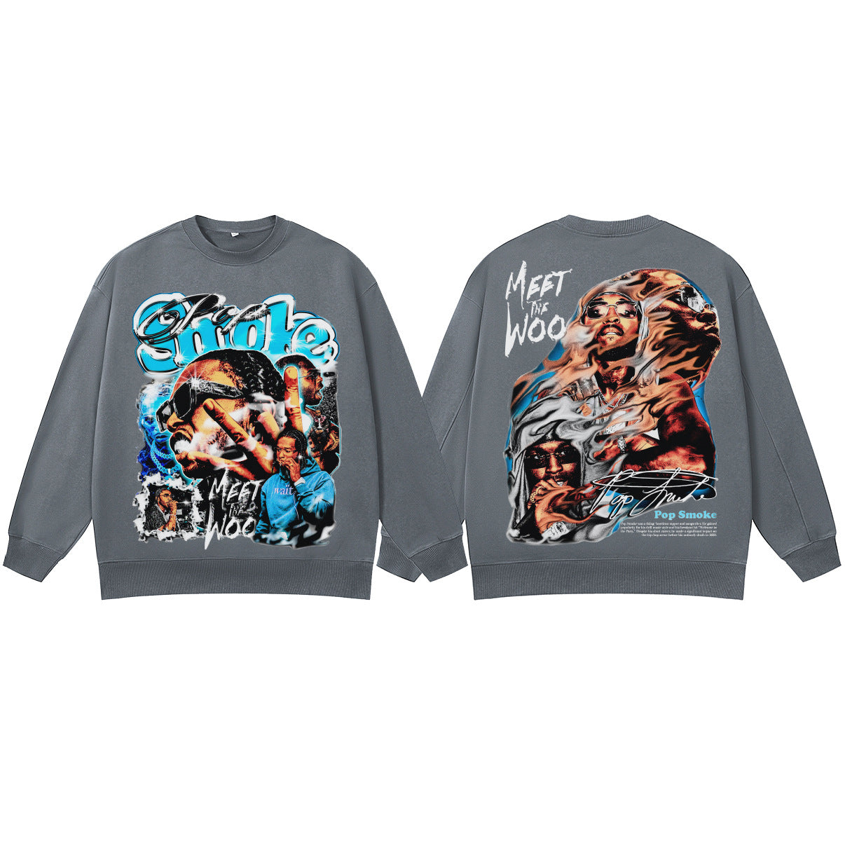 ♛𝔽𝕦𝕤𝕚𝕠𝕟 𝔽𝕠𝕔𝕦𝕤 ♛410G重磅水洗美式復古圓領厚T GH-7