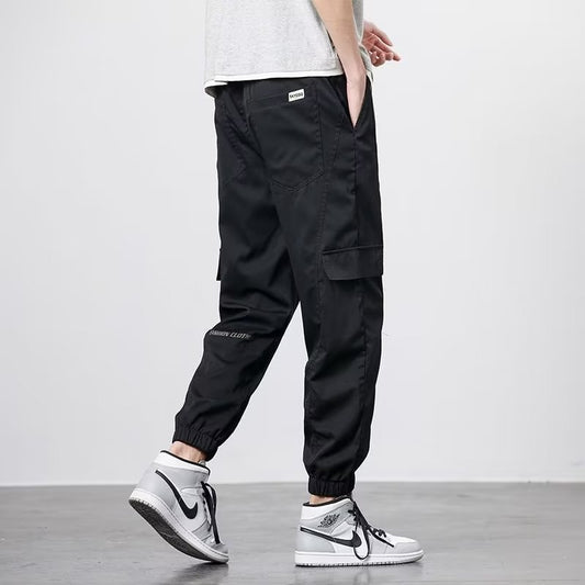 𖥟 𝔽𝕦𝕤𝕚𝕠𝕟 𝔽𝕠𝕔𝕦𝕤 ▓ 𝖜𝖔𝖗𝖐 𝖈𝖑𝖔𝖙𝖍𝖊𝖘 𖢘工裝褲男士夏季薄款ins潮牌多口袋休閒褲时時尚寬鬆帥氣束腳褲 D-15