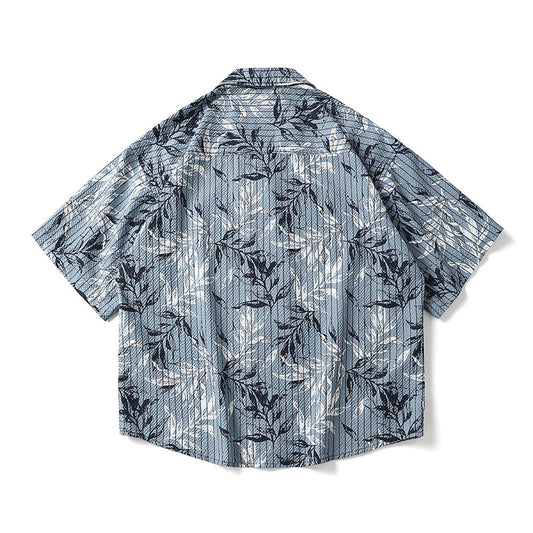 𝕃oose 𝔽it ☞𝟤𝟢𝟤𝟧 ☜日式古著民族風休閒寬鬆襯衫 PZ-0