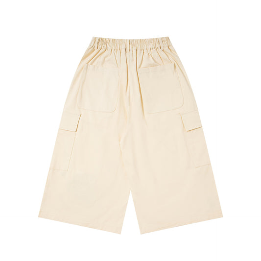 𖥟𝕽𝖊𝖑𝖆𝖝𝖊𝖉 𝖋𝖎𝖙 ☞美式復古卡通刺繡七分褲M-23