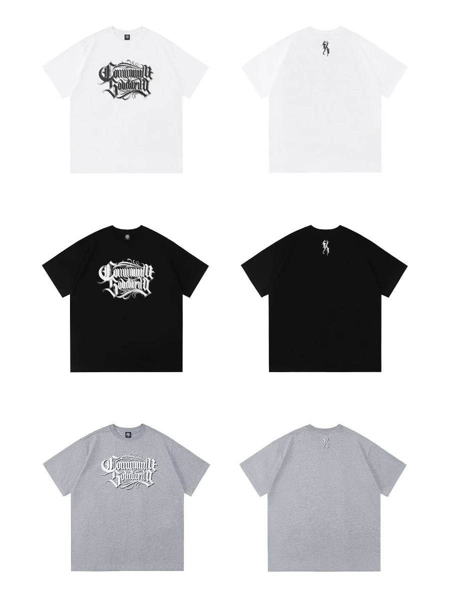 𝔽𝕦𝕤𝕚𝕠𝕟 𝔽𝕠𝕔𝕦𝕤 -ᴄʜɪᴄᴀɴᴏ♠︎悍匪♠︎Lorna Shore Rocker Short Sleeve Cotton T Shirt 短袖