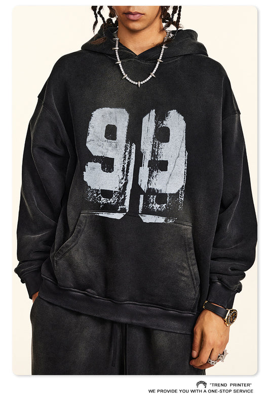 ♛𝔽𝕦𝕤𝕚𝕠𝕟 𝔽𝕠𝕔𝕦𝕤 ♛2025秋冬高磅復古水洗印花大學T B-03