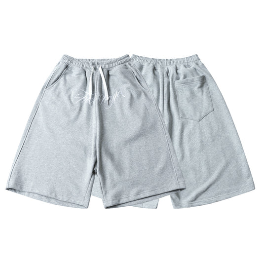 𝔽𝕦𝕤𝕚𝕠𝕟 𝔽𝕠𝕔𝕦𝕤 -ᴄʜɪᴄᴀɴᴏ♠︎悍匪♠︎ 夏季彈力電繡花體字過膝短褲