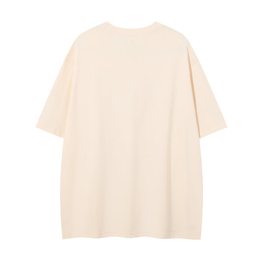 𝕃oose 𝔽it ☞𝟤𝟢𝟤𝟧 ☜美式復古小狗印花圓領男女中性 T-Shirt寬版上衣A-2