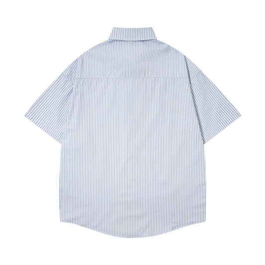 𝕃oose 𝔽it ☞𝟤𝟢𝟤𝟧 ☜美式復古字母印花百搭休閒寬鬆襯衫 MO-72