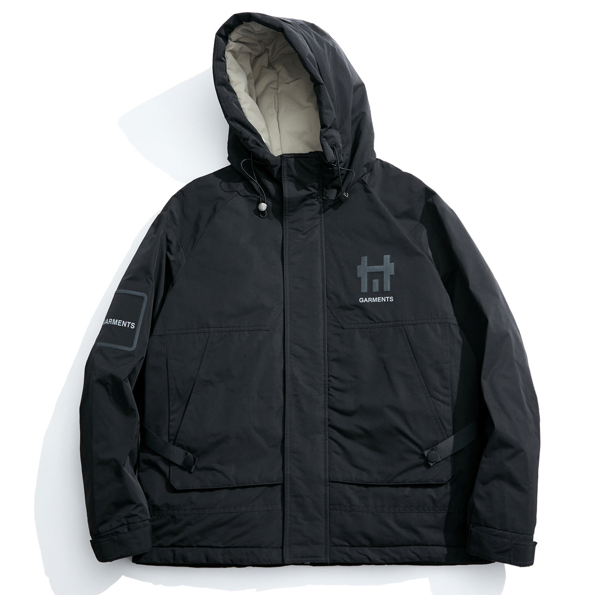 snɔoɟ uoı̣snɟ -格藍鹿保暖羽绒服寬鬆大碼工裝加厚潮牌美式連帽外套 FG-356