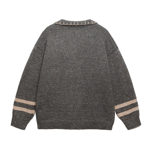 ⓀⓃⒾⓉ𒉽2025秋冬動物刺繡開襟針織外套K-39