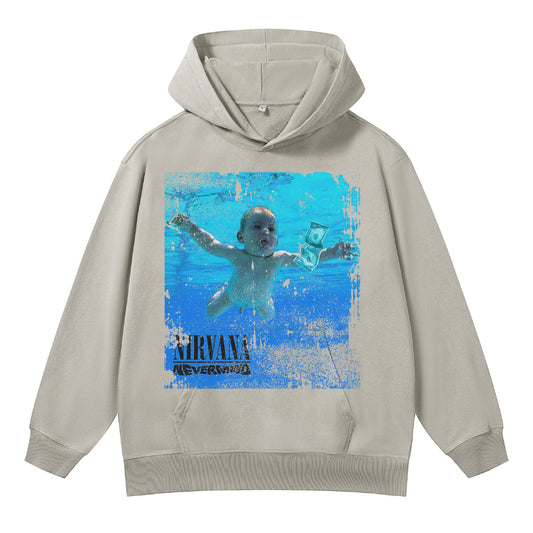 ♛𝔽𝕦𝕤𝕚𝕠𝕟 𝔽𝕠𝕔𝕦𝕤 ♛410G重磅水洗美式復古連帽大學T FZ-2