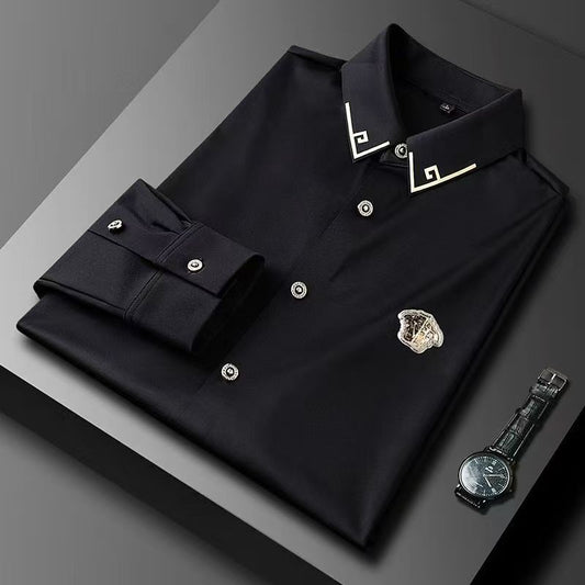 男士高端修身鈕扣襯衣 CZ85