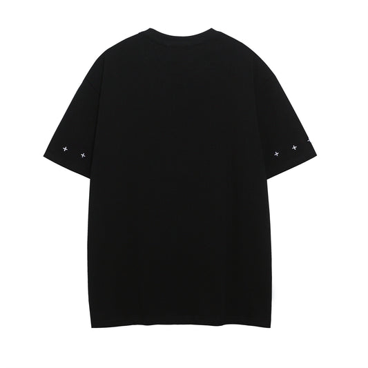 𝕃oose 𝔽it ☞𝟤𝟢𝟤𝟧 ☜美式復古設計感星星圖案男女中性T-Shirt上衣 SY32