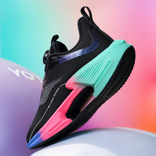 ♛𝔽𝕦𝕤𝕚𝕠𝕟 𝔽𝕠𝕔𝕦𝕤☢︎ᴄᴀꜱᴜᴀʟ ꜱɴᴇᴀᴋᴇʀ ♜✽𝟤𝟢𝟤𝟧✽春夏新款熱門懶人旋鈕包覆強耐穿運動鞋 男女款 情侶款 大🦶款 (33-45號) L53