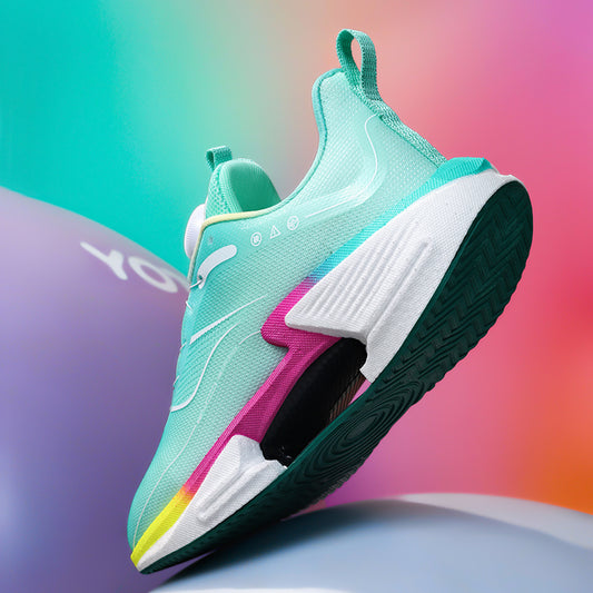 ♛𝔽𝕦𝕤𝕚𝕠𝕟 𝔽𝕠𝕔𝕦𝕤☢︎ᴄᴀꜱᴜᴀʟ ꜱɴᴇᴀᴋᴇʀ ♜✽𝟤𝟢𝟤𝟧✽春夏新款熱門懶人旋鈕包覆強耐穿運動鞋 男女款 情侶款 大🦶款 (33-45號) L53