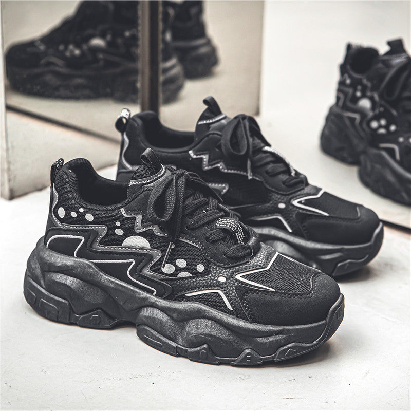 ♛𝔽𝕦𝕤𝕚𝕠𝕟 𝔽𝕠𝕔𝕦𝕤☢︎ᴄᴀꜱᴜᴀʟ ꜱɴᴇᴀᴋᴇʀ ♜ ✽𝟤𝟢𝟤𝟧✽春夏新款經典配色耐穿透氣厚底運動鞋 男女款 大🦶款 (39-45號) Fs82