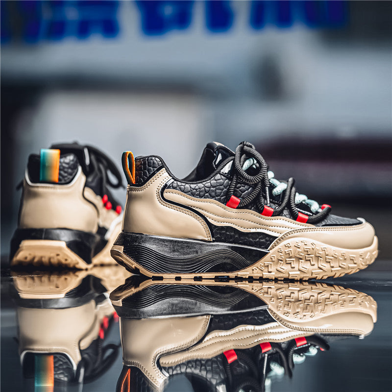 ♛𝔽𝕦𝕤𝕚𝕠𝕟 𝔽𝕠𝕔𝕦𝕤☢︎ᴄᴀꜱᴜᴀʟ ꜱɴᴇᴀᴋᴇʀ ♜✽𝟤𝟢𝟤𝟧✽ TerraWave厚底拼色增高運動鞋 男女款 ᴅʟ𝟣𝟧