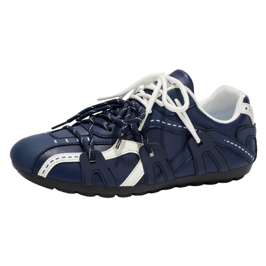 ♛𝔽𝕦𝕤𝕚𝕠𝕟 𝔽𝕠𝕔𝕦𝕤☢︎ᴄᴀꜱᴜᴀʟ ꜱɴᴇᴀᴋᴇʀ ♜ ✽𝟤𝟢𝟤𝟧✽秋冬新款運動包覆平底賽車運動鞋 男女款 情侶款 大🦶款 (39-46號) M28