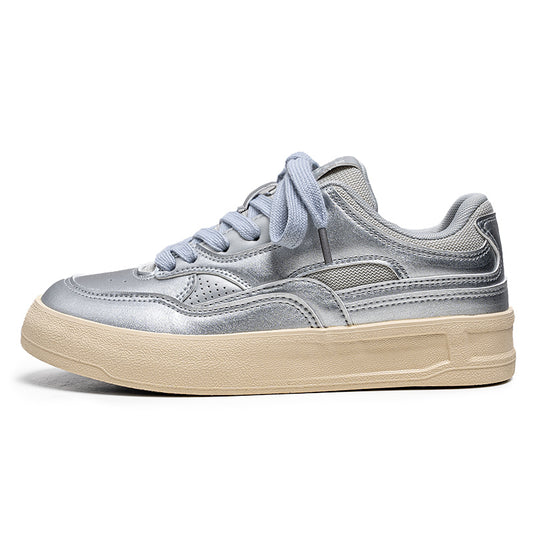 ♛𝔽𝕦𝕤𝕚𝕠𝕟 𝔽𝕠𝕔𝕦𝕤☢︎ꜱᴋᴀᴛᴇ ꜱʜᴏᴇꜱ ♜✽𝟤𝟢𝟤𝟧✽ 春夏新款時尚百搭經典復古小白鞋板鞋 男女款(39-46號) x𝟫𝟪𝟫