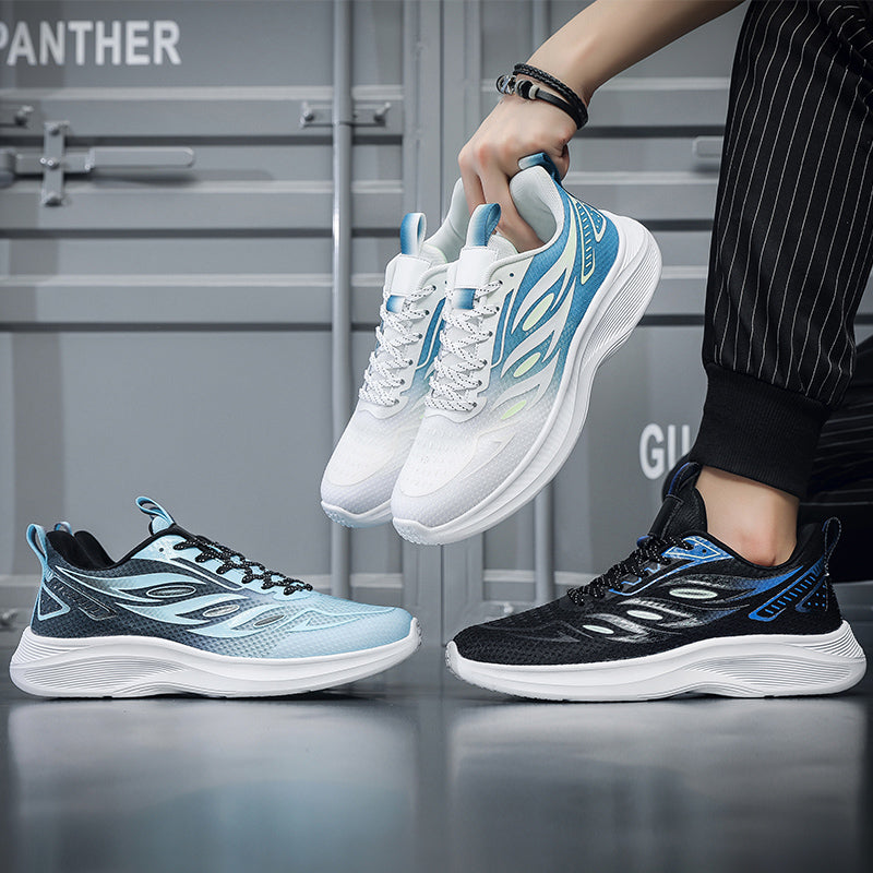 ♛𝔽𝕦𝕤𝕚𝕠𝕟 𝔽𝕠𝕔𝕦𝕤☢︎ᴄᴀꜱᴜᴀʟ ꜱɴᴇᴀᴋᴇʀ ♜✽𝟤𝟢𝟤𝟧✽春夏新款透氣耐磨彈力大底運動鞋   男女款   大🦶款 (39-50號) M023