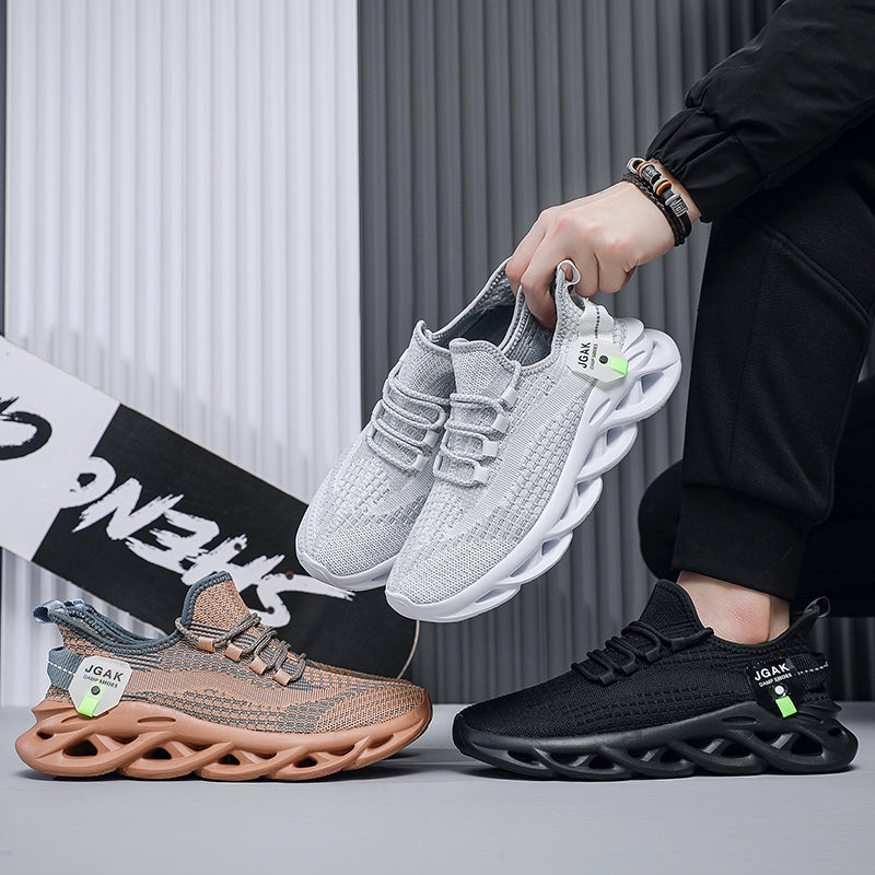 ♛𝔽𝕦𝕤𝕚𝕠𝕟 𝔽𝕠𝕔𝕦𝕤☢︎ᴄᴀꜱᴜᴀʟ ꜱɴᴇᴀᴋᴇʀ ♜✽𝟤𝟢𝟤𝟧✽春夏新款夏季強力網布透氣耐磨彈性大底運動鞋   男女款  大🦶款 (39-50號) M513