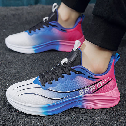 ♛𝔽𝕦𝕤𝕚𝕠𝕟 𝔽𝕠𝕔𝕦𝕤☢︎ᴄᴀꜱᴜᴀʟ ꜱɴᴇᴀᴋᴇʀ ♜✽𝟤𝟢𝟤𝟧✽春夏新款夏季繽紛漸層陽光帥氣運動鞋   男女款   大🦶款 (39-50號) F519