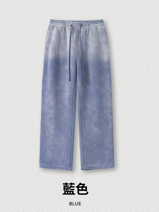 ▶𝔽𝕦𝕤𝕚𝕠𝕟 𝔽𝕠𝕔𝕦𝕤 ⌘𝓦𝓪𝓼𝓱𝓮𝓭 𝔀𝓲𝓷𝓭 ◀ 2025秋冬復古潮漸變加絨直筒長褲 K24