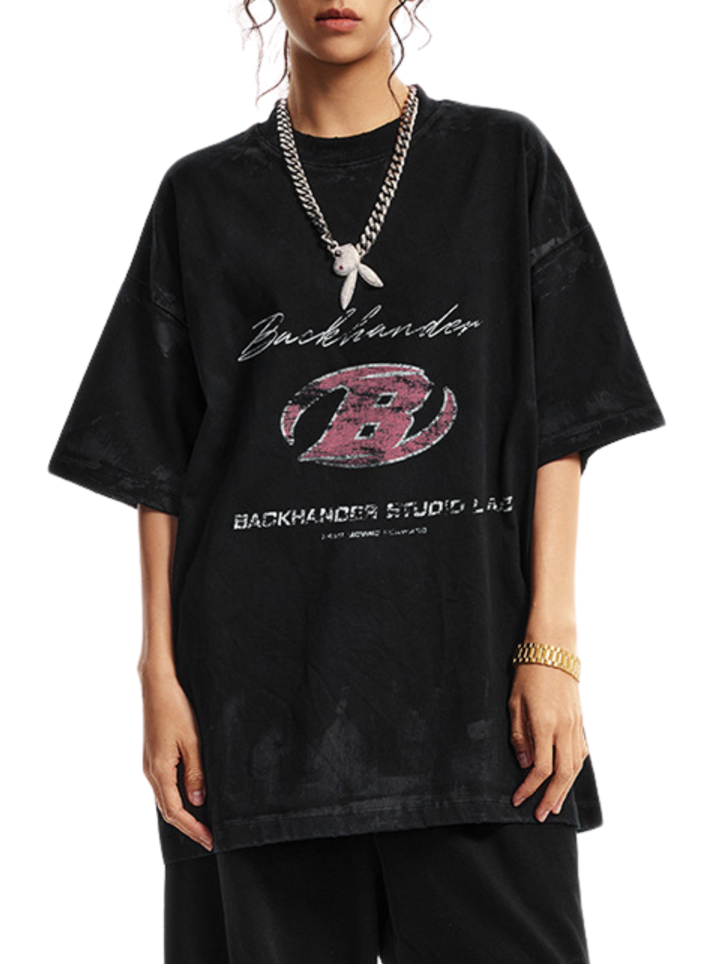 ▶𝔽𝕦𝕤𝕚𝕠𝕟 𝔽𝕠𝕔𝕦𝕤 ⌘𝓦𝓪𝓼𝓱𝓮𝓭 𝔀𝓲𝓷𝓭 ◀2025夏季美式重磅字母印花小圓領高级感短袖T恤  TZ-11