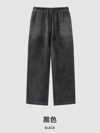 ▶𝔽𝕦𝕤𝕚𝕠𝕟 𝔽𝕠𝕔𝕦𝕤 ⌘𝓦𝓪𝓼𝓱𝓮𝓭 𝔀𝓲𝓷𝓭 ◀ 2025秋冬復古潮漸變加絨直筒長褲 K24