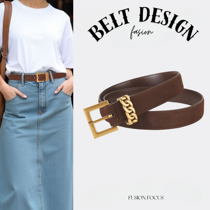 𝗕𝗘𝗟𝗧復古女款合金扣真皮簡約腰帶款 11