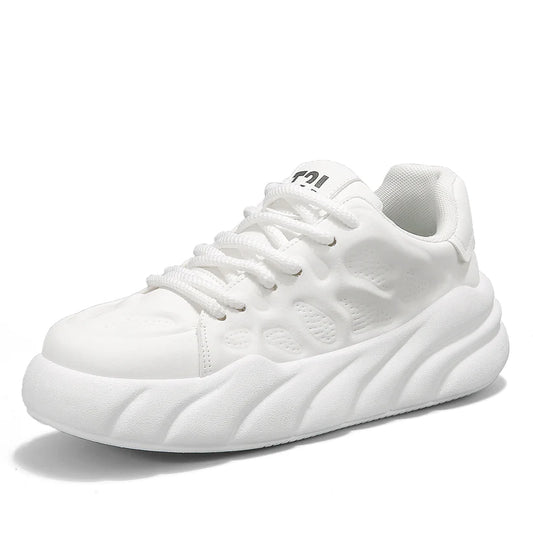 ♛𝔽𝕦𝕤𝕚𝕠𝕟 𝔽𝕠𝕔𝕦𝕤☢︎ᴄᴀꜱᴜᴀʟ ꜱɴᴇᴀᴋᴇʀ ♜ ✽𝟤𝟢𝟤𝟧✽ 春夏白霧雲感厚底增高潮鞋 中性男女款  ʏ𝟪𝟧𝟣