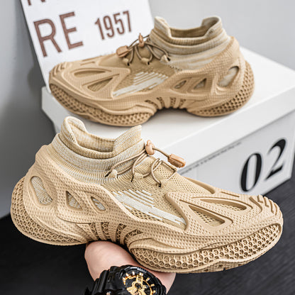 ♛𝔽𝕦𝕤𝕚𝕠𝕟 𝔽𝕠𝕔𝕦𝕤☢︎ᴄᴀꜱᴜᴀʟ ꜱɴᴇᴀᴋᴇʀ ♜✽𝟤𝟢𝟤𝟧✽春夏新包覆感網襪設計機能性運動鞋   男女款  M18