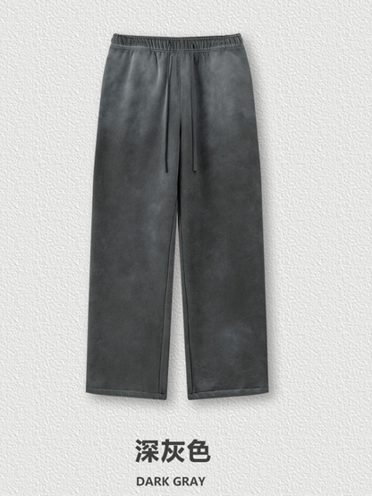 ▶𝔽𝕦𝕤𝕚𝕠𝕟 𝔽𝕠𝕔𝕦𝕤 ⌘𝓦𝓪𝓼𝓱𝓮𝓭 𝔀𝓲𝓷𝓭 ◀ 2025秋冬復古潮漸變加絨直筒長褲 K24