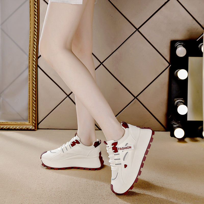 ♛𝔽𝕦𝕤𝕚𝕠𝕟 𝔽𝕠𝕔𝕦𝕤☢︎ꜰʟᴇxɪɴɢ-ꜱʜᴏᴇꜱ ♜✽𝟤𝟢𝟤𝟧✽ 夏季新款增高顯腿長休閒運動鞋 女款 (35-40號）HL9