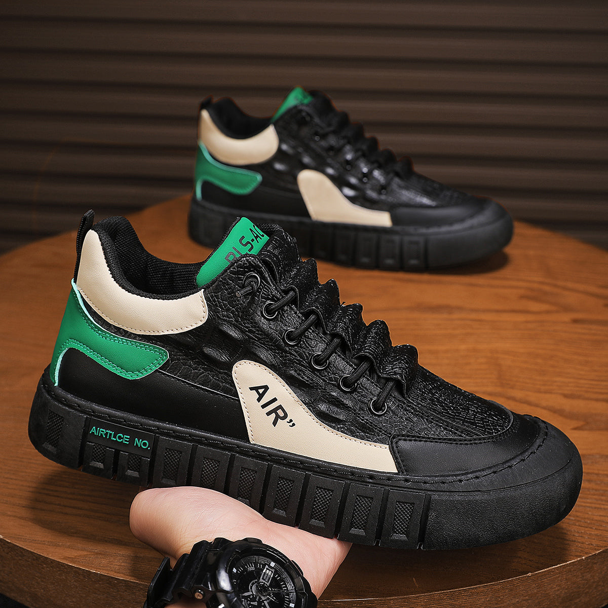 ♛𝔽𝕦𝕤𝕚𝕠𝕟 𝔽𝕠𝕔𝕦𝕤☢︎ꜱᴋᴀᴛᴇ ꜱʜᴏᴇꜱ ♜ ✽𝟤𝟢𝟤𝟧✽  春夏拼色懶人增高休閒鞋 中性男女款 ʙʜ𝟢𝟪