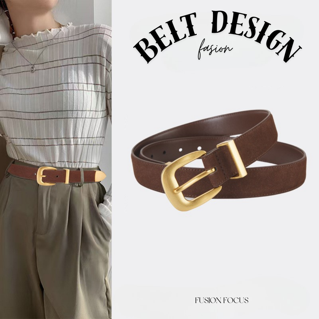 𝗕𝗘𝗟𝗧熱銷女款真皮合金扣牛皮磨砂腰帶細款  07
