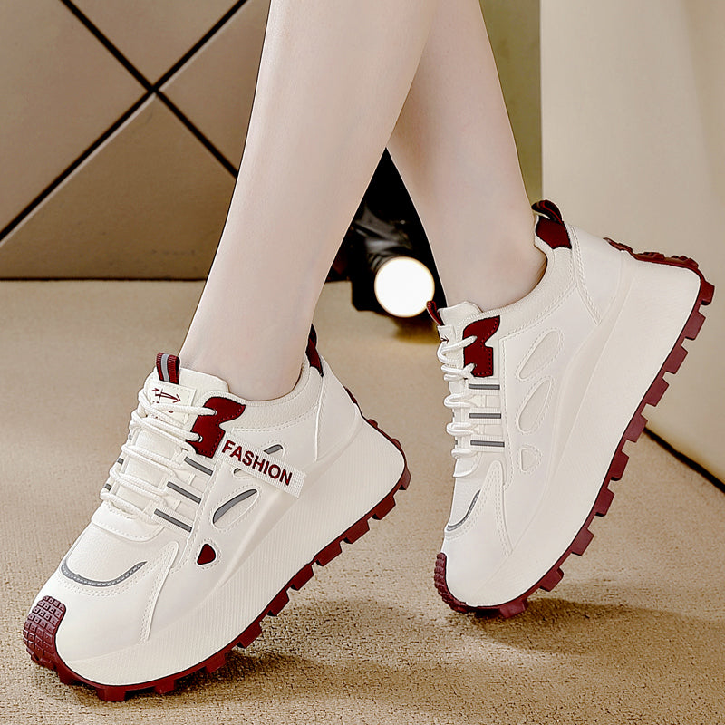 ♛𝔽𝕦𝕤𝕚𝕠𝕟 𝔽𝕠𝕔𝕦𝕤☢︎ꜰʟᴇxɪɴɢ-ꜱʜᴏᴇꜱ ♜✽𝟤𝟢𝟤𝟧✽ 夏季新款增高顯腿長休閒運動鞋 女款 (35-40號）HL9