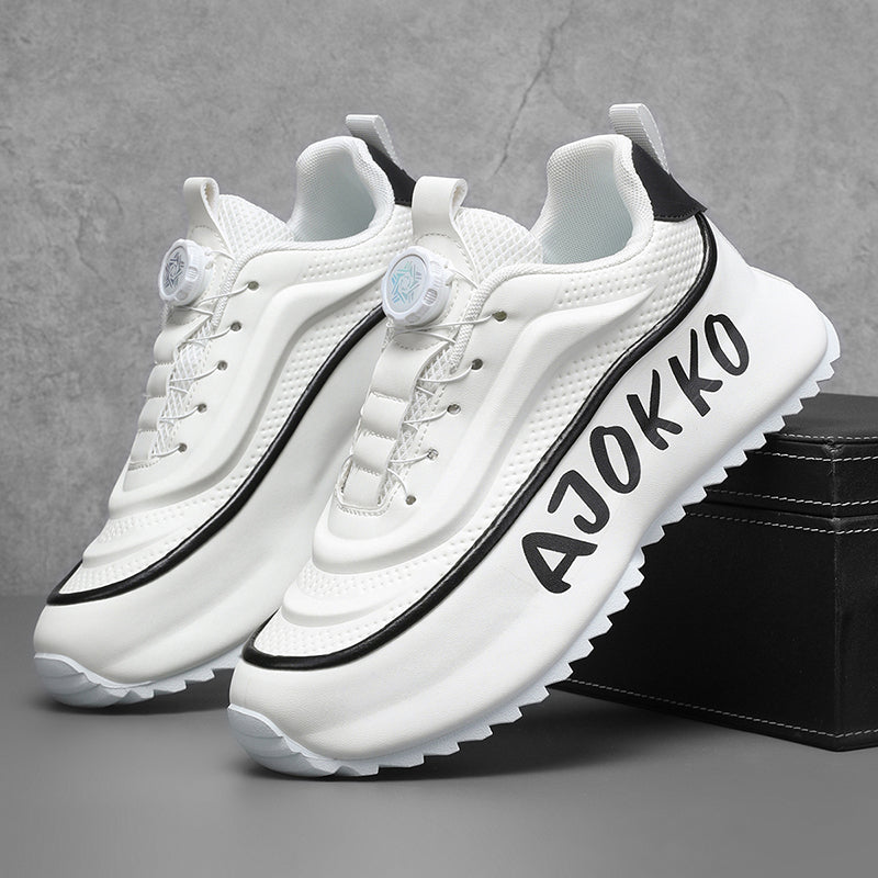 ♛𝔽𝕦𝕤𝕚𝕠𝕟 𝔽𝕠𝕔𝕦𝕤☢︎ᴄᴀꜱᴜᴀʟ ꜱɴᴇᴀᴋᴇʀ ♜✽𝟤𝟢𝟤𝟧✽ 春夏新款超前衛無繩旋轉扣式懶人運動鞋 男女款 大🦶款 (39-48號)   ᴊᴍ𝟢𝟩𝟩