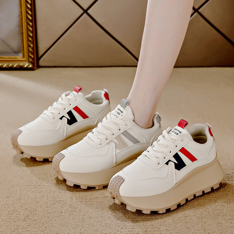 ♛𝔽𝕦𝕤𝕚𝕠𝕟 𝔽𝕠𝕔𝕦𝕤☢︎ꜰʟᴇxɪɴɢ-ꜱʜᴏᴇꜱ ♜✽𝟤𝟢𝟤𝟧✽ 夏季新款增高顯腿長休閒運動鞋 女款 (35-40號）HL81