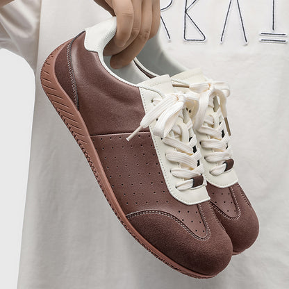 ♛𝔽𝕦𝕤𝕚𝕠𝕟 𝔽𝕠𝕔𝕦𝕤☢︎ᴄᴀꜱᴜᴀʟ ꜱɴᴇᴀᴋᴇʀ ♜✽𝟤𝟢𝟤𝟧✽春夏新復古純色經典運動鞋   男女款  S09