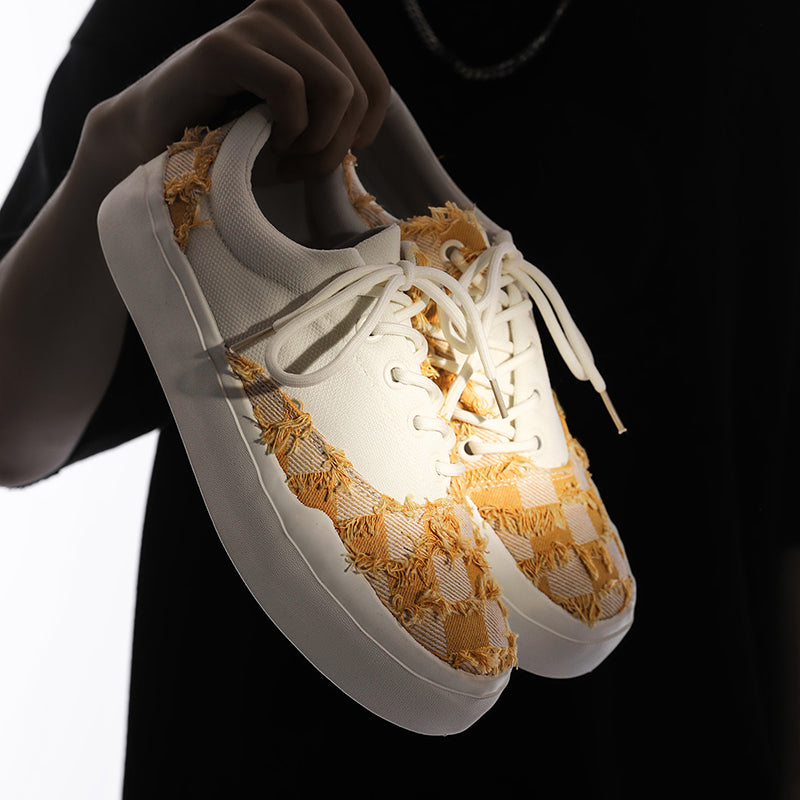 ♛𝔽𝕦𝕤𝕚𝕠𝕟 𝔽𝕠𝕔𝕦𝕤☢︎ꜱᴋᴀᴛᴇ ꜱʜᴏᴇꜱ ♜ ✽𝟤𝟢𝟤𝟧✽ 中式古典風小白增高鞋 男女款 ʏ𝟣𝟥𝟩-𝟥