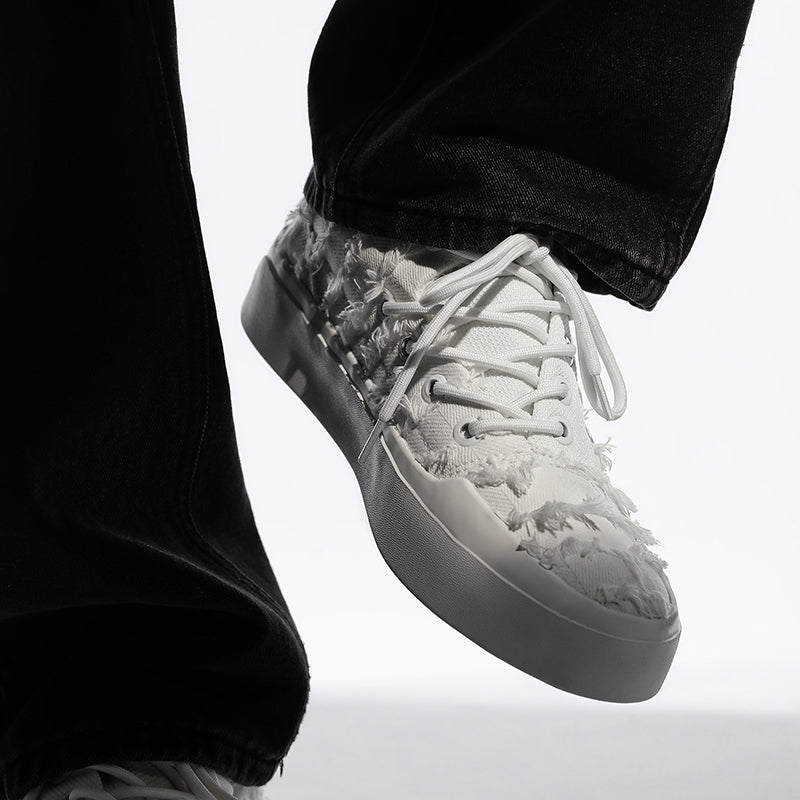 ♛𝔽𝕦𝕤𝕚𝕠𝕟 𝔽𝕠𝕔𝕦𝕤☢︎ꜱᴋᴀᴛᴇ ꜱʜᴏᴇꜱ ♜ ✽𝟤𝟢𝟤𝟧✽ 中式古典風小白增高鞋 男女款 ʏ𝟣𝟥𝟩-𝟥