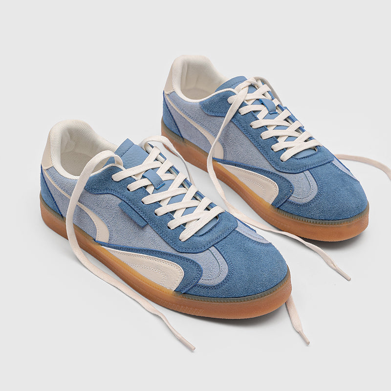 ♛𝔽𝕦𝕤𝕚𝕠𝕟 𝔽𝕠𝕔𝕦𝕤☢︎ꜱᴋᴀᴛᴇ ꜱʜᴏᴇꜱ ♜✽𝟤𝟢𝟤𝟧✽秋冬新款經典素面麂皮橡膠底低筒板鞋   男女款 情侶款 YH-23