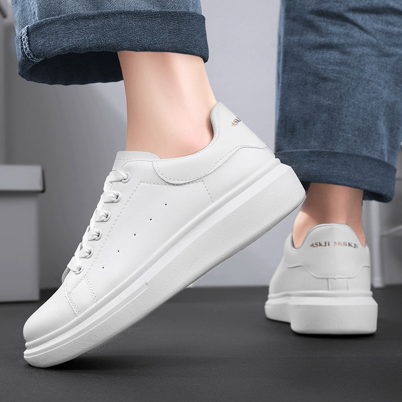 ♛𝔽𝕦𝕤𝕚𝕠𝕟 𝔽𝕠𝕔𝕦𝕤☢︎ꜱᴋᴀᴛᴇ ꜱʜᴏᴇꜱ ♜✽✽𝟤𝟢𝟤𝟧✽ 春夏新款基本配色經典小白鞋 男女情侶款(35-44號)  ST-01