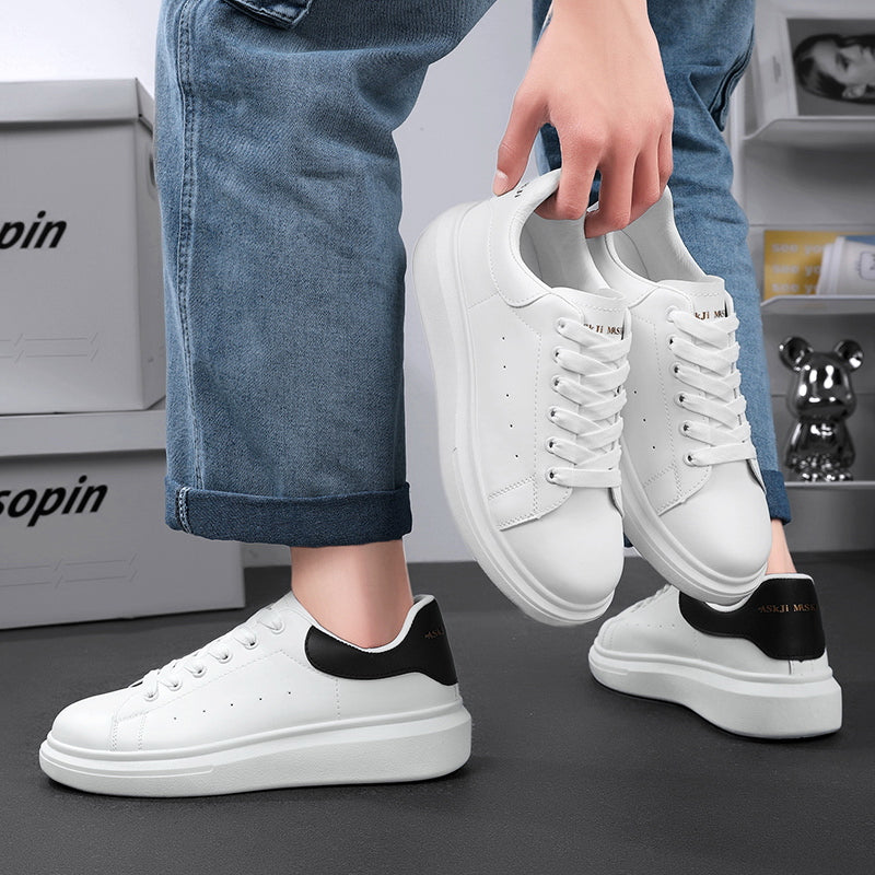 ♛𝔽𝕦𝕤𝕚𝕠𝕟 𝔽𝕠𝕔𝕦𝕤☢︎ꜱᴋᴀᴛᴇ ꜱʜᴏᴇꜱ ♜✽✽𝟤𝟢𝟤𝟧✽ 春夏新款基本配色經典小白鞋 男女情侶款(35-44號)  ST-01