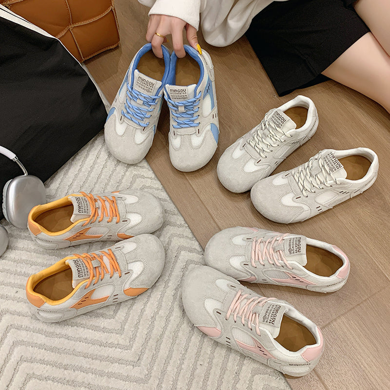 ♛𝔽𝕦𝕤𝕚𝕠𝕟 𝔽𝕠𝕔𝕦𝕤☢︎ꜰʟᴇxɪɴɢ-ꜱʜᴏᴇꜱ ♜ ✽𝟤𝟢𝟤𝟧✽ 春夏新款百搭寬楦頭型超透氣運動鞋  女款 (35-40號）x𝟣𝟢𝟢