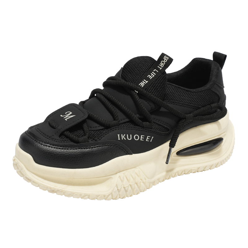 ♛𝔽𝕦𝕤𝕚𝕠𝕟 𝔽𝕠𝕔𝕦𝕤☢︎ᴄᴀꜱᴜᴀʟ ꜱɴᴇᴀᴋᴇʀ ♜✽𝟤𝟢𝟤𝟧✽ 春夏新款隱形增高棒球風懶人老爹鞋運動鞋 男女款 大🦶款 (39-48號)xf989