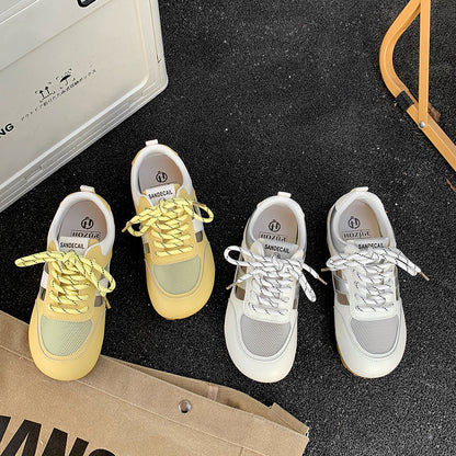 ♛𝔽𝕦𝕤𝕚𝕠𝕟 𝔽𝕠𝕔𝕦𝕤☢︎ꜰʟᴇxɪɴɢ-ꜱʜᴏᴇꜱ ♜ ✽𝟤𝟢𝟤𝟧✽ 春夏新款休閒百搭舒適透氣鏤空設計平底運動鞋  女款 (35-40號）x𝟫𝟥𝟩